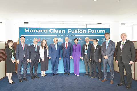 ◎ 代表團出席「摩納哥清潔核融合論壇」。
