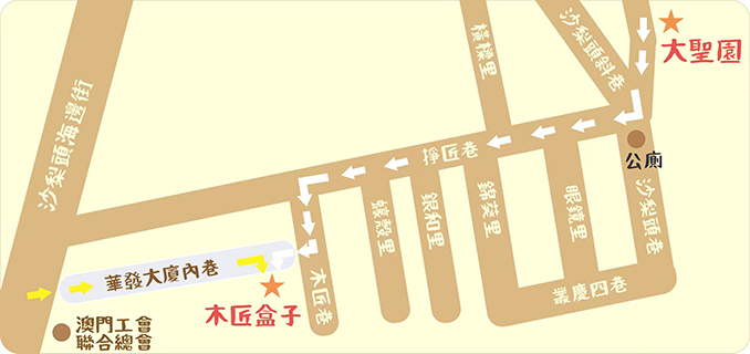 由大聖園到木匠盒展示圖